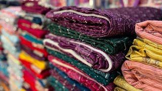 ️साड़ी मार्केट️ Surat Saree  Biggest Saree Manufacturer  Saree Wholesale Market Surat #saree