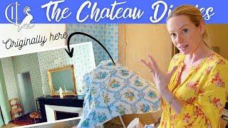 Finding Original Fabric in the Chateaus Attic During our Big Clear-Out