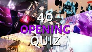 Anime Opening Quiz #2  BLIND TEST ANIME  40 Opening Easy  -  Otaku