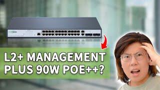 90W PoE++ Networking with L2+ Management