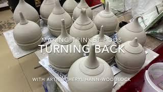 Pottery Wheel Trimming a Trinket Pod with artist Cheryl Hann-Woodlock of Hann-Made Studio