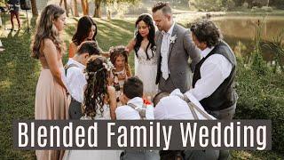 BLENDED FAMILY WEDDING TEASER  Remarriage Step Family Big Family Wedding Video