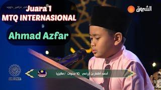 Ahmad Azfar Utusan MALAYSIA Juara 1 MTQ INTERNASIONAL di AL-JAZAIR 2022