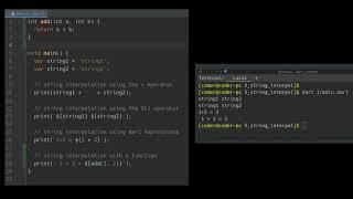 String Interpolation and Concatenation in Dart Programming Language