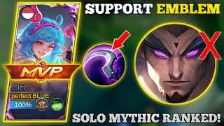 REASON WHY I LOVE SUPPORT EMBLEM must try  CICI BUILD & EMBLEM -MLBB #cicimlbb #ciciplays #cici