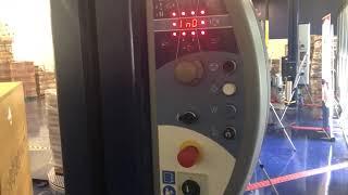 How to operate the control panel on Robopacs Ecoplat semi-automatic turntable stretch wrapper