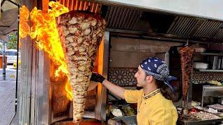 100 KG Chicken Shawarma Stands on a Single nail  Syrian Shawarma in ISTANBUL