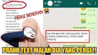 PRANK TEXT KE PACAR BERUJUNG PERGI PAKE LAGU BIAR AKU YANG PERGI 