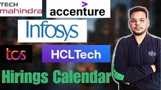 Infosys  TCS  HCLTech  Tech Mahindra  Accenture Upcoming Mass Hiring Updates  OFF Campus Drive