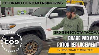 Toyota Tacoma Brake Pad Replacement IN LESS THAN 2 MINUTES