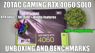 Zotac Gaming RTX 4060 Solo Unboxing and Benchmarks