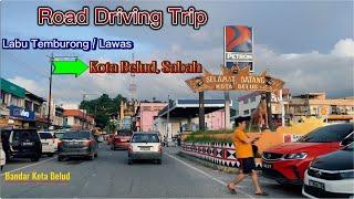 Road Driving Trip from Labu Immigration Temburong-Lawas to Kota Belud Sabah