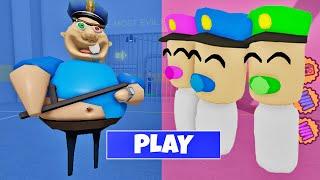 BABIES VS BABY BARRYS PRISON RUN SCARY OBBY ROBLOX #roblox #obby