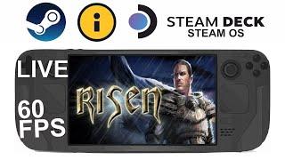 Risen 1 on Steam DeckOS in 800p 60Fps Live