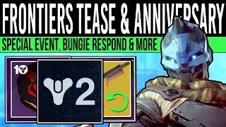 Destiny 2 NEW FRONTIERS INFO & 10TH ANNIVERSARY Bungie RESPOND Event Info New Reveals Rotators