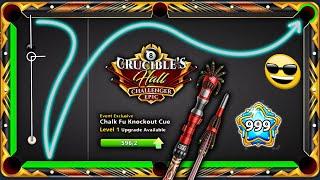 8 ball pool - I MET LEVEL 999  596 Pieces Chalk-Fu Cue Level Max - Crucibles Hall Epic GamingWithK