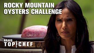 Chefs Make Dishes Using Bull TESTICLES  Top Chef Colorado