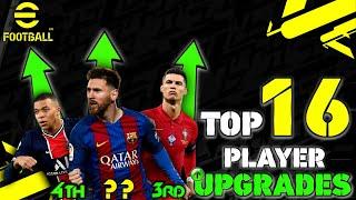 eFOOTBALL 22  OFFICIAL TOP 16 BEST PLAYER RATINGS Ft.MessiRonaldoMbappeLewandoski