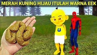 SPIDERMAN DAN UPIN KEBELET BOKER GARA² NGOMONGIN EEK BERAK MODOL DAN MELAKUKAN AKSI MOTOR GILA SERU