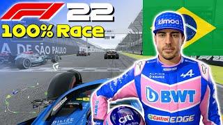 F1 22 - Lets Make Alonso World Champion Again #23 100% Race Brazil