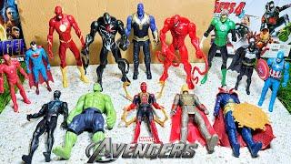 Unboxing Review Action Figures Avengers Toys  Spiderman Hulk Ironman Batman Superman Thanos