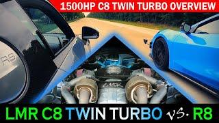 LMR 1500HP Twin Turbo C8 Corvette races Audi R8