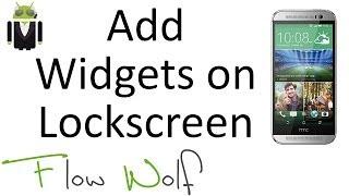 Add Widgets on LockScreen - HTC One M8