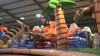 The biggest bouncy castle moonwalk bounce house in the world official video