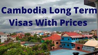 Long Term Visas With Prices In Cambodia