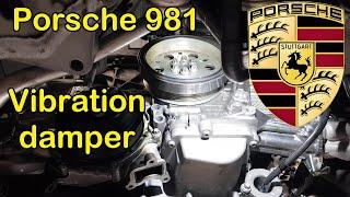 Porsche 981 vibration damper harmonic balancer removal