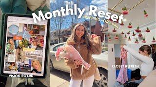 MONTHLY RESET VLOG Prepping for April Spring Vibes Closet Refresh