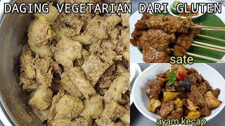 Cara Membuat Daging Vegetarian Dari Gluten dan 2 Jenis Pengolahannya