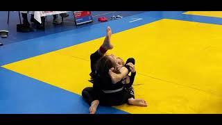 Young girls grappling fight