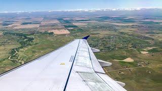 United 2383 PHL-DEN landing Philadelphia Pennsylvania Denver Colorado Airbus A319 N819UA
