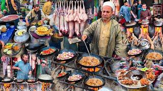 Breakfast in Afghanistan  Traditional morning street food  Liver fry