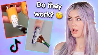 Testing Tik Tok Nail Art Hacks & Designs