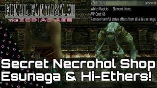 Final Fantasy XII Zodiac Age. Secret Shop with Esunaga Baknamy Merchant in Necrohol