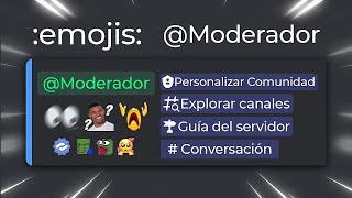 ¡Cómo Mencionar en mensajes Embed de Discord  Emojis Canales Roles y...