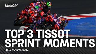 Top 3 #TissotSprint Moments   2024 #SanMarinoGP