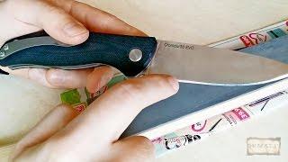 Правка или доводка ножа на коже или доске досточке с пастой Dialux