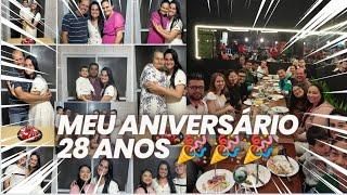 MEU ANIVERSÁRIO DE 28 ANOS E TEVE BOLO SIM