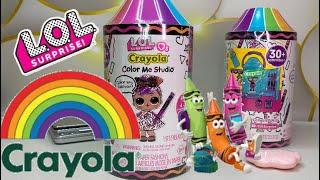LOL Surprise Loves CRAYOLA Color Me Studio with Collectible Doll #lolsurprise #crayola #collectlol