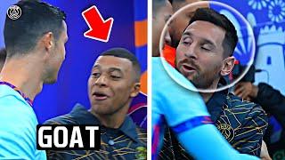 Messi Mbappé & Neymar Reactions to Cristiano Ronaldo is PRICELESS 