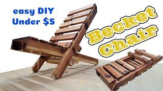 Easy DIY  The Becket Chair Folding Wood Beach Chair  Minimalism Design