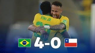 Eliminatorias  Brasil 4-0 Chile  Fecha 17