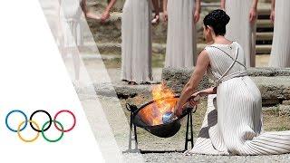Rio 2016  HD Replay - Lighting Ceremony of the Olympic Flame from Olympia Greece
