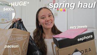 HUGE SPRING HAUL ️ clothes makeup & jewelry