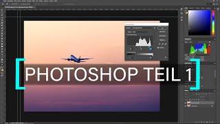 PHOTOSHOP für Anfänger Tutorial in Deutsch Teil 1  Überblick Ebenen Tonwertkorrektur