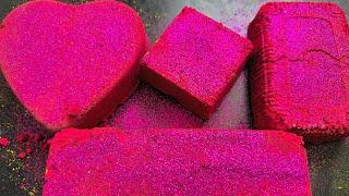 Gritty crispy hot pink🩷reformed from yellow red crush  Asmr  oddlysatisfying #969