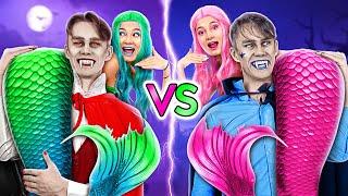 Vampire vs Mermaid One Color Challenge Funny Relatable Situations
